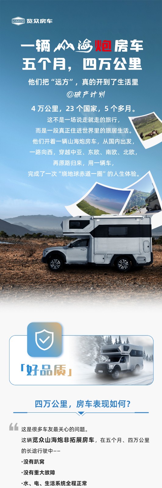 5个月，4万公里，山海炮房车是陪他们走完23个国家的房车